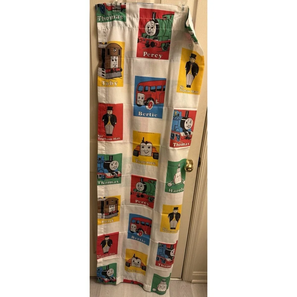 Set Of 2 Vintage 1992 Thomas The Train Tank‎ Engine & Friends Curtains 64